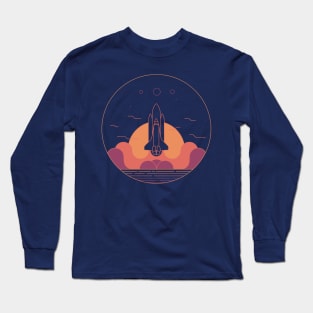 Space Shuttle Take Off Long Sleeve T-Shirt